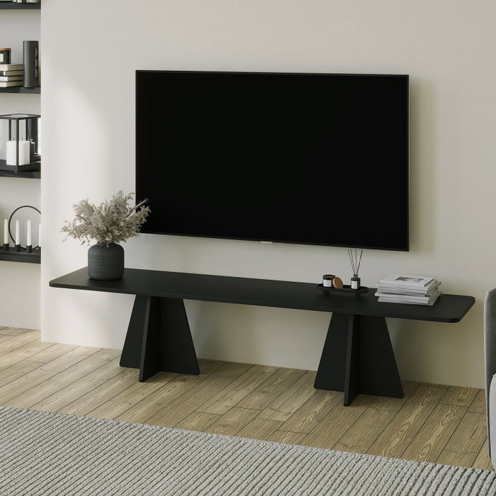 Hanah Home Mushroom Mueble de TV Negro Hanah Home Mushroom Mueble de TV Negro
